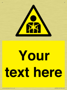 Custom Warning substance or mixture presenting a health hazard